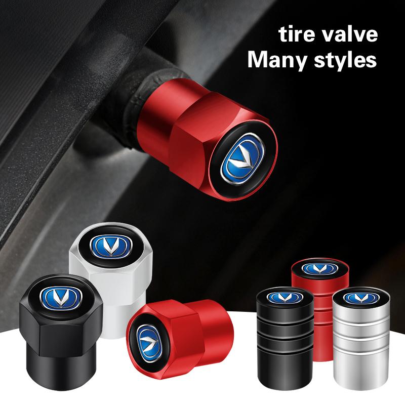 4 Stück Auto Rad Reifenventilkappen Luftdichte Abdeckung Für Changan UNI-K CS35 CX70 CS85 CS55 CS75 CS15 F70 Alsvin UNI-T Hunter CS95 Yuexiang
