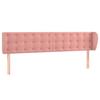 Headboard with Ears Pink 163 X 23 X 78 88 Cm Velvet