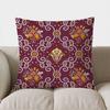 Colorful Floral Pattern Double-sided Printed Pillow Cover Short Plush Suitable Living Rooms Bedrooms Sofas Throw Cushion Cover