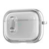 New Coming Transparent Crystal Clear Secure Lock Headphone Earphone Cover For Apple AirPods 4 Pro 3 2 Earphone Case With Hook