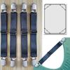 6pcs Bed Sheet Fasteners Mattress Clip Beddings Supply for Mattress Cover Decors