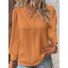 Spring Autumn Women's T-shirts Fashion Hollow Long-sleeved Women's Shirt Tops