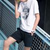 Li Ning Sports Fashion Series Letter Print Short Sleeve T-Shirt Men Tops White AHSM111-3
