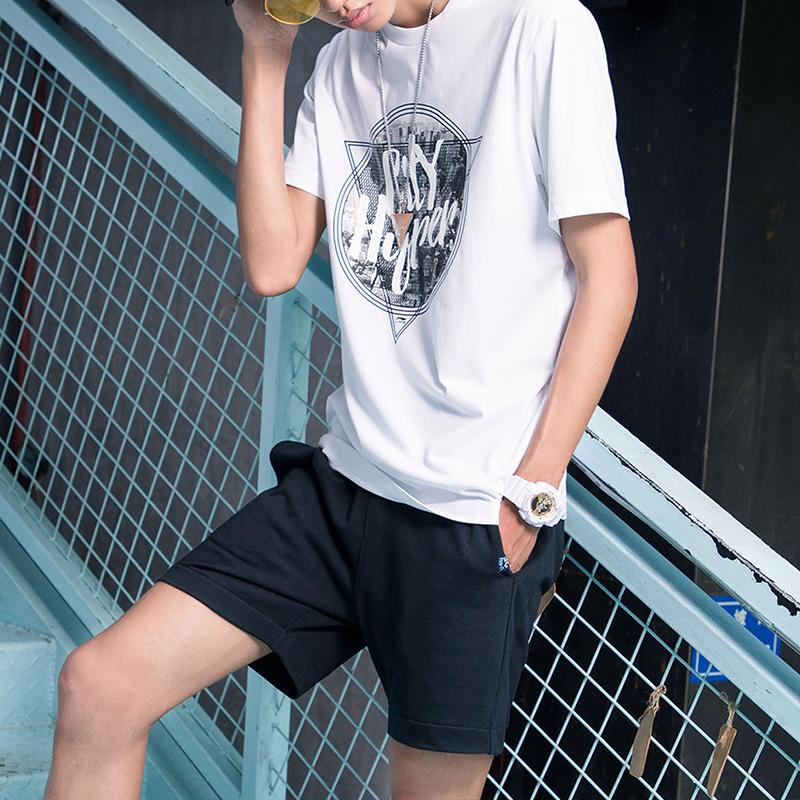 Li Ning Sports Fashion Series Letter Print Short Sleeve T-Shirt Men Tops White AHSM111-3