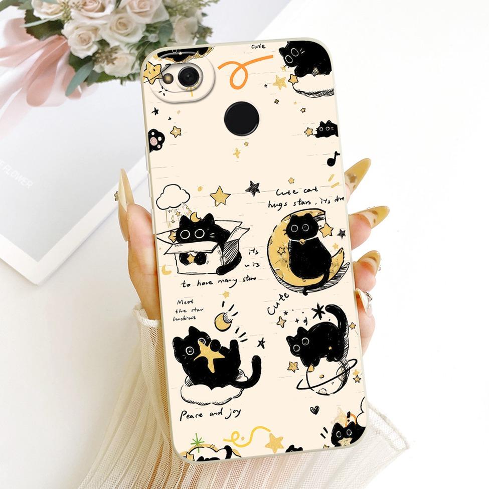 Phone Casing For Redmi 4x Cover Fashion Cartoon Cute Funny Painted Silicone Case For Xiaomi Redmi 4x