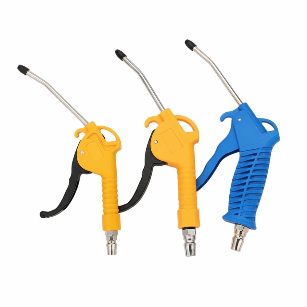 Angled Nozzle Air Blow Tool High Flow Short Style Compressor Tool Bent Nozzle Three Colors High Flow Air Blower Dust Removal