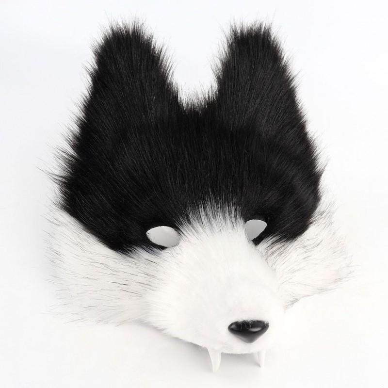 Halloween Wolf Teeth Mask Set 3D Cosplay Face Cover Party Costume Prop Adults