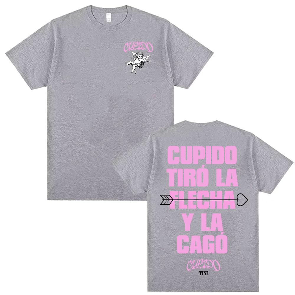 Fashion Hipster Mens Tshrits Singer TINI Futttura Casual Gothic Tops Unisex Double Sided Print Aesthetic Crewneck Short Sleeves