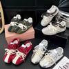 Leather Inner Height Increase Casual Pair of Shoelaces German Training Shoes Women's Summer 2025 New Lightweight and Versatile Fashion Sports Shoes