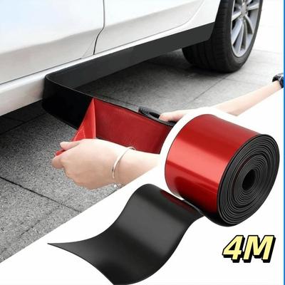Self-Adhesive Rubber Side Skirts Scratch-Resistant Car Door Protector  For Cars