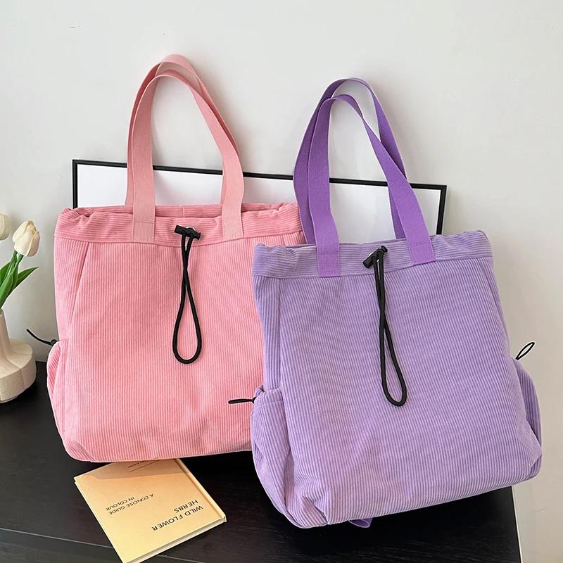 New solid velvet retro style student high capacity lightweight strong durable good-looking travel bag