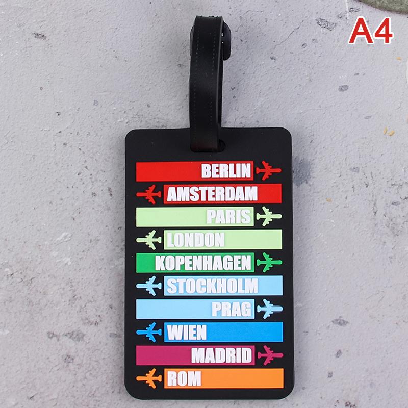 

Имя страны Чемодан Багажная Бирка Модные Буквы Держатель Адреса Багажная Бирка Силиконовый Идентификатор Дорожные Аксессуары A4
