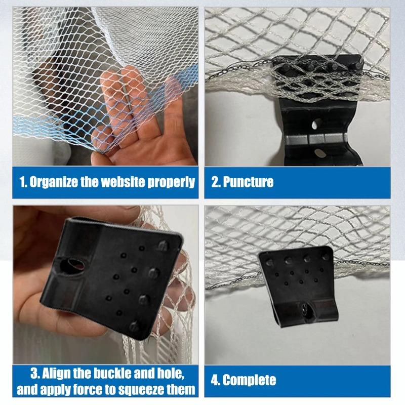 5~80 Pcs Black Butterfly Type Sunshade Net Clips Windproof Net Hook Agriculture Shadow Film Fix Clamp Outdoor Tent Hang Tongs