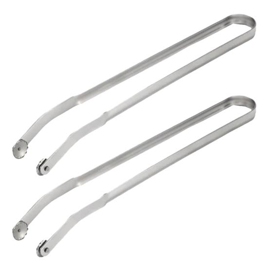 1/2 ks Nerezové BBQ kleště na otočky na klobásy s dlouhou rukojetí Kuchyňské kleště na grilování Stabilní uchop Flip Bacon Steak Maso Zelenina Kleště na vaření