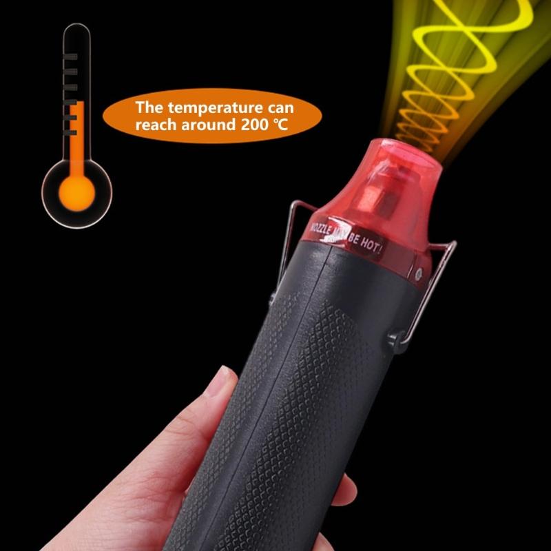 Heavy Dutys Heat Guns For Plastic Welding Shrink Film DIY Projects Fixed Temperature 200°C for Crafts, Shrinking PVC, DIY,