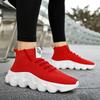 Men Summer Casual Sports Sneakers Breathable LaceUp ThickSole Fashion Trainers Soft Sole Shoes Lace Thick soled White Tenis Masculino Mens White