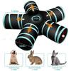 Cat Tunnel Toy 5 Way, Collapsible Cat Playhouse Pet Play Tunnel Tube with Storage Bag for Cats, Puppy, Rabbits, Ferret, Guinea Pig, Indoor and