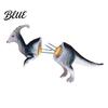 Eco-friendly Corn Fork Skewers with Holder Printed 3D Dinosaur Cob Fork Creative Stainless Shaped Holder Steel Forks Funny BBQ