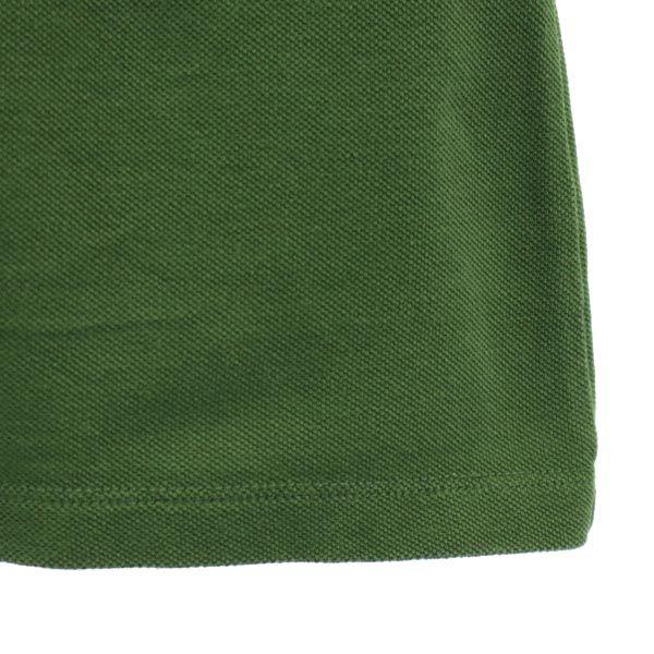 Maison Kitsune Short Sleeve Polo Shirt XS Green Women Used