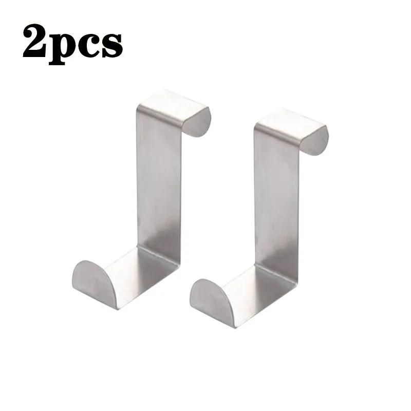 

Z-образный крючок для двери шкафа в ванную комнату из нержавеющей стали, задняя вешалка для ключей, крючок для одежды, аксессуары для кухни, органайзер для инструментов