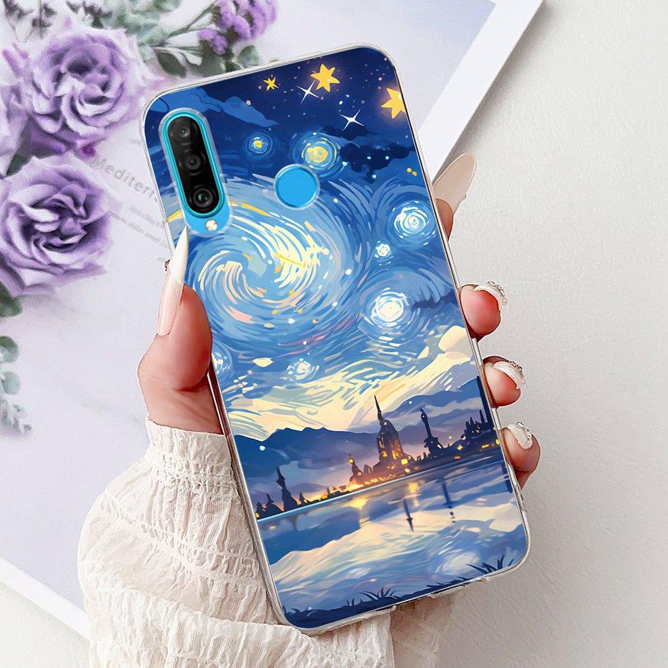 For Huawei P30 Lite P 30 P30 Pro Cool Dragon Tiger Painting Phone Case For Huawei P30 P30Pro P30lite Soft Silicone TPU Cases