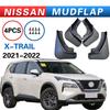 For -22NISSAN Rogue X-Trail Mudguard, Splash Proof Mudguard, Front and Rear Wheel Fender