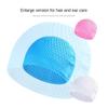 Plus Size Silicone Swimming Cap Waterproof Flexible Protect Ears Pool Hat High Elastic Solid Color Swimming Hat Swim Sports