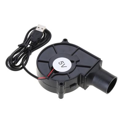 Ventilatore portatile USB per barbecue, 7 cm, 7530, ventilatore turbo con una velocità per campeggio all'aperto, picnic, grigliate, cucina