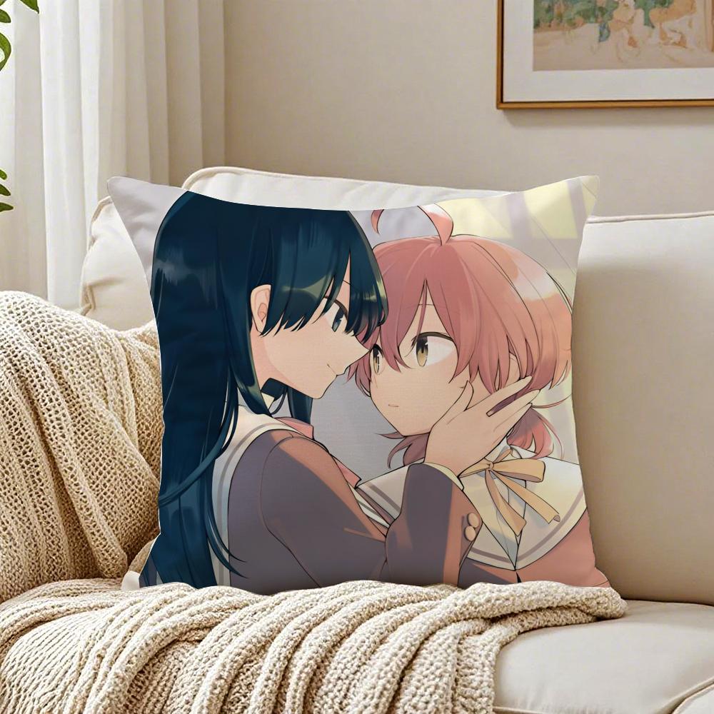 Sweet Cute Anime SSakura Trick Cushion Cover Pillowcase Antidustmite Living Room Sofa Decor Cushion Room