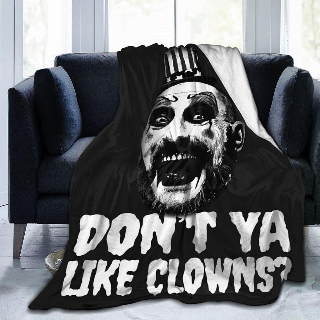 Manta de película de terror, manta de franela súper suave, ligera, cómoda para sofá, divertida manta navideña