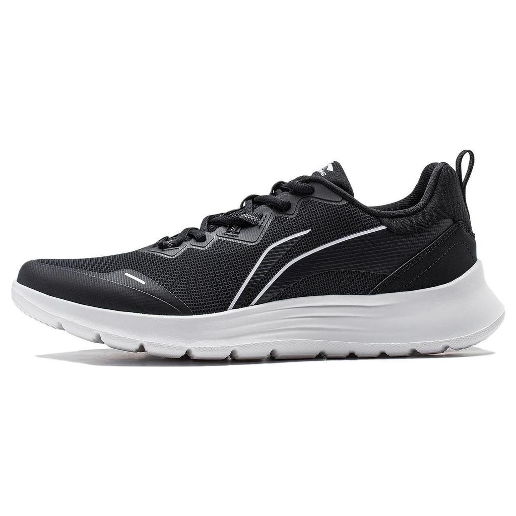 Li-Ning Lightweight Feather Series Wear-Resistant Non-Slip Low-Top Running Shoes Men Sneakers Black White ARST065-3