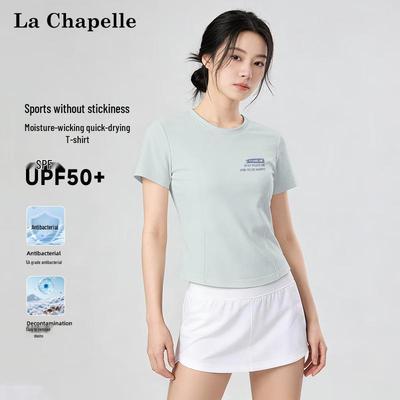 La Chapelle Women's Quick-Dry Letter Print T-Shirt