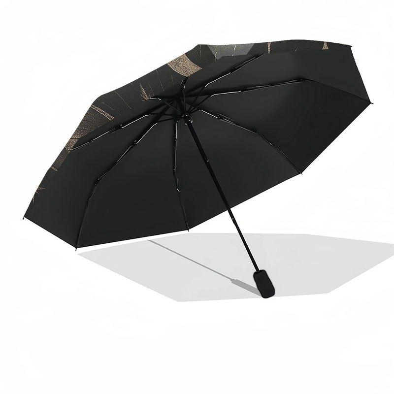 Bohemian Moonlit Moth Wall Decal - Celestial Boho Decor Sticker Umbrella, Portable 3-Fold Compact Umbrella for Men & Women R147