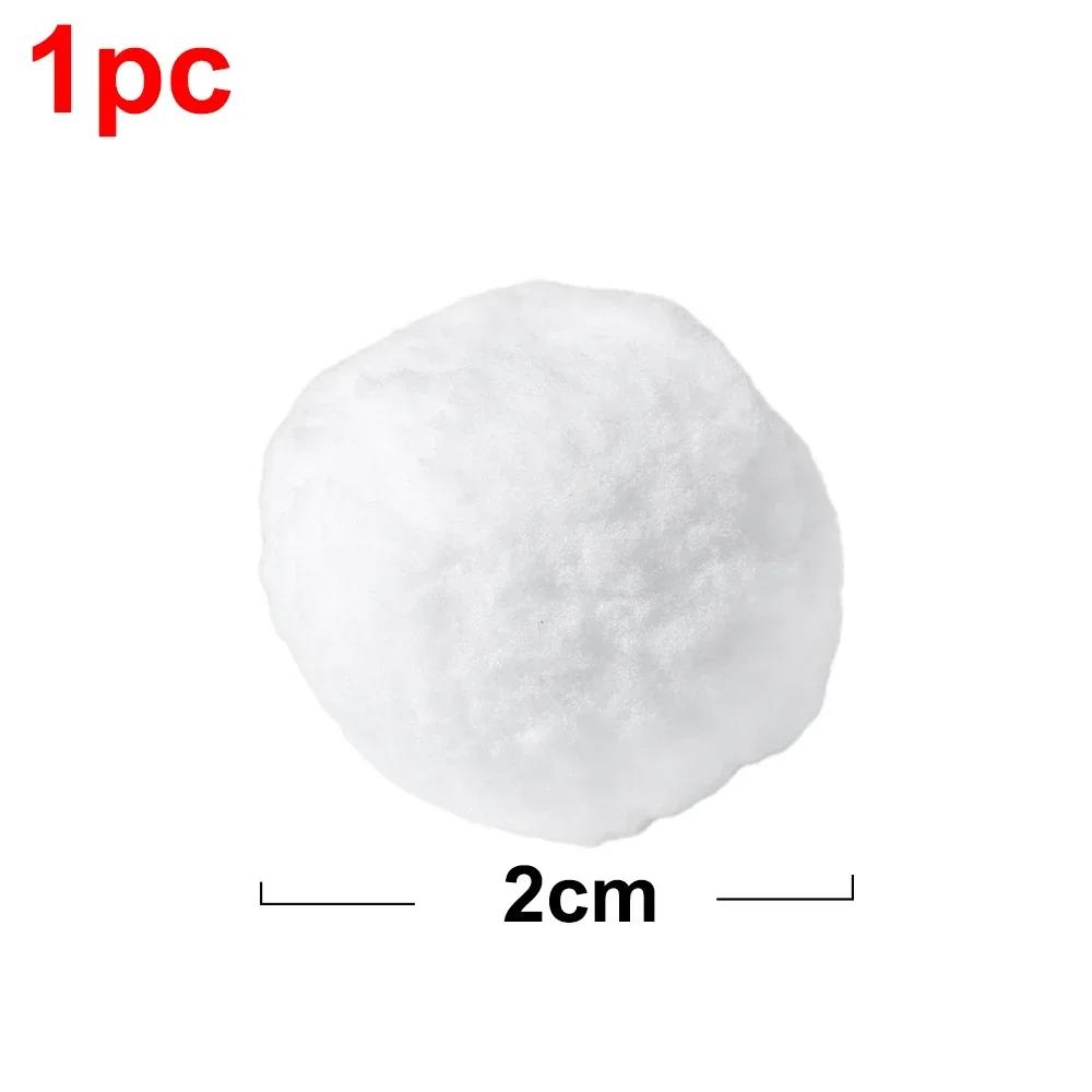 Snow Ball White Fur Pompom Toy Balls Children Kids Playing Toys Winter Outdoor Frolic Snowballs Christmas Xmas Tree Decoration