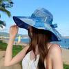 8453 New Spring and Summer Sunshade Bucket Hat Fashionable Breathable Sunscreen Hat Medium Women's Large Brim Sun Hat