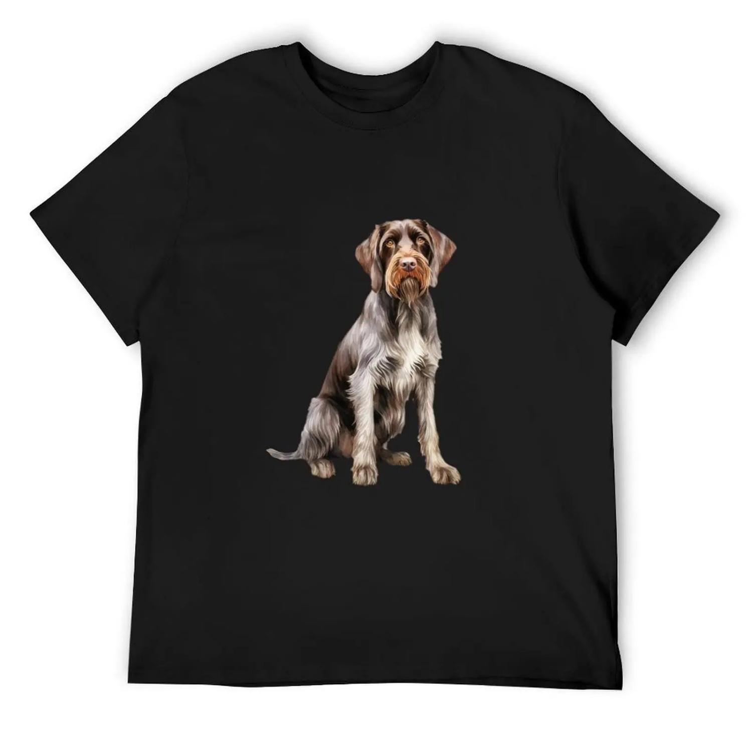 

German Wirehaired Pointer best friend T-Shirt affliction shirts vintage clothes anime tshirt designer t shirt men XXXXXL чорний