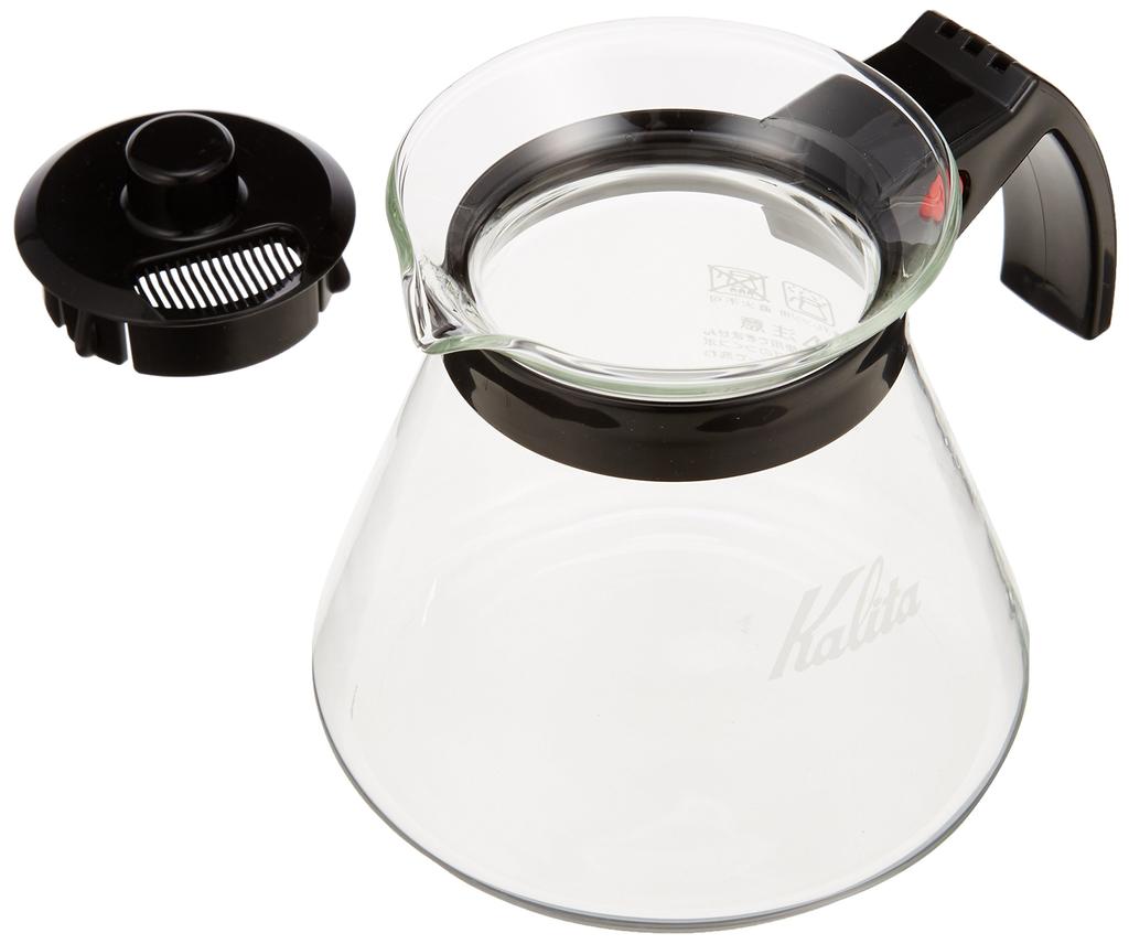 Kalita Easy Pour Kaffee-Servierkanne, Thermal 102, hitzebeständiges Glas, für 2 bis 4 Personen, 500 ml, mikrowellen- und spülmaschinenfest, 500 Server N Coffee Hand Drip