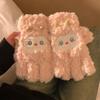 Warm Sheep Plush Gloves Polyester Fleece Lined Gloves Cute Winter Gloves  For Students