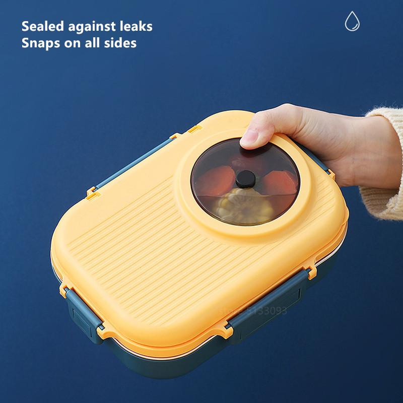 304 Stainless Steel Lunch Box For Kids Removable Food Container Box With Soup Container Portable Lunchbox School Child
