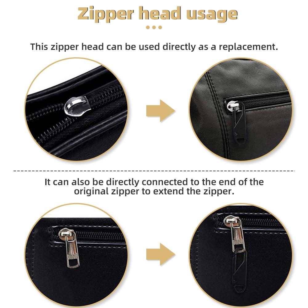 5/10/20 Pcs Fashion Universal Zipper Puller Slider Instant Sewing Zippers Head Repair Kit Replacement Broken Buckle Bag Suitcase