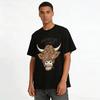 Another Day In The West Highland Cow Print Casual Western Tee Pure Cotton T-shirt
