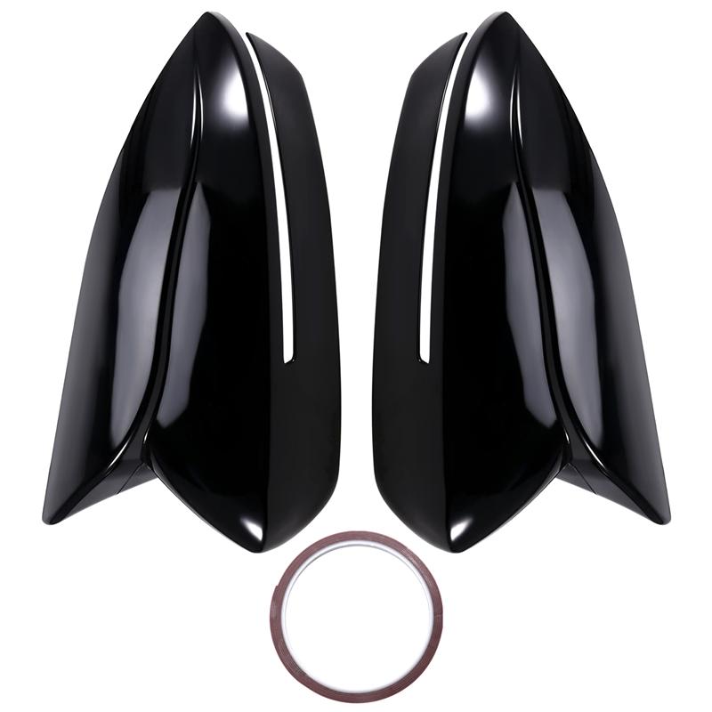Car Exterior Side Door Rear View Mirror Shell For Chery Arrizo 8 2022-2024 Glossy Black