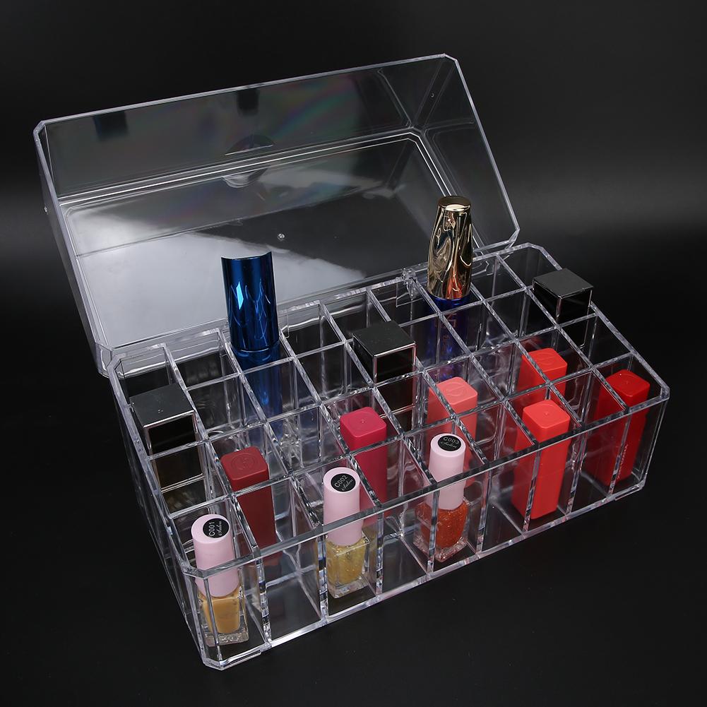

36 Grid Dust Proof Transparent Lipstick Storage Case Organizer Storage Rack