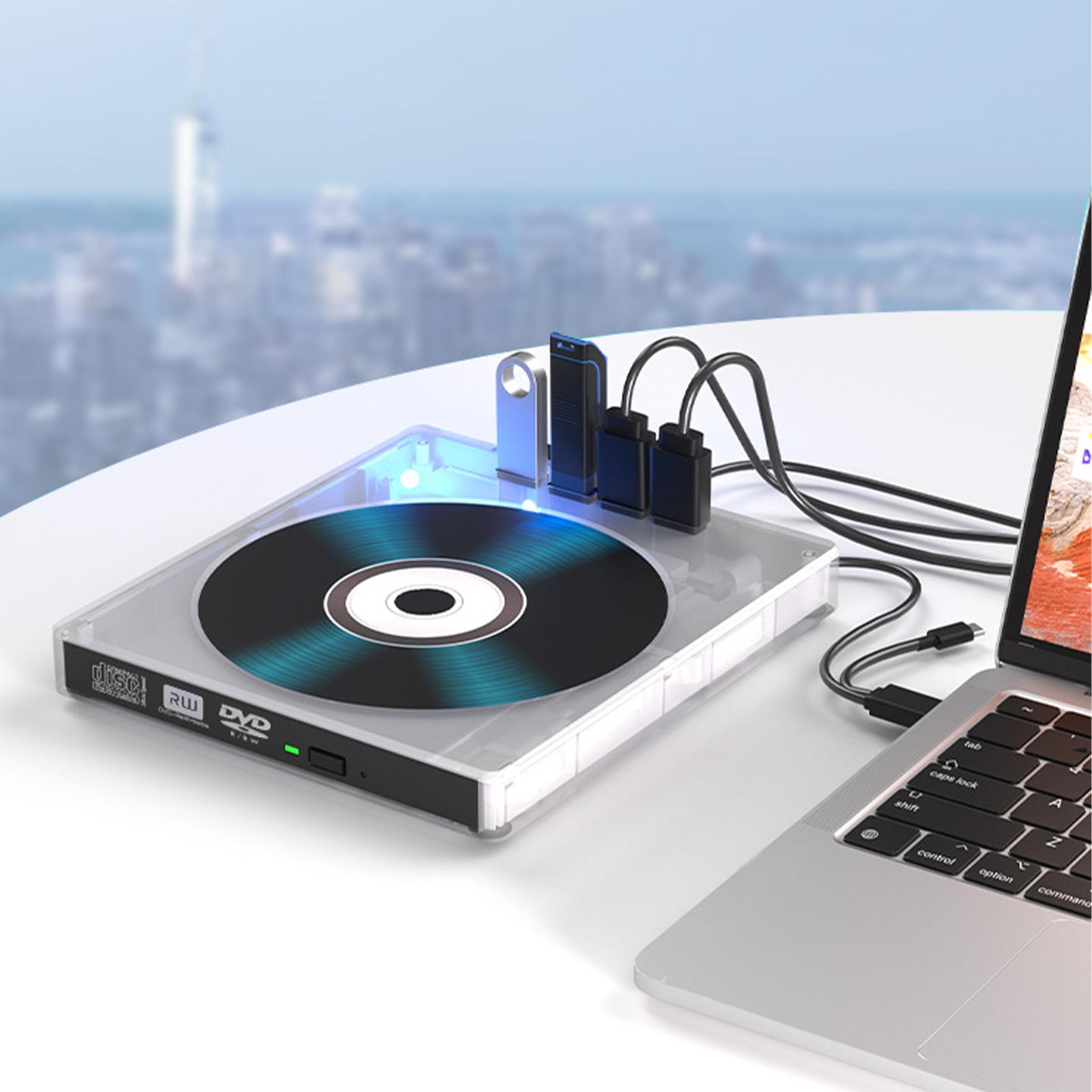 

Многофункциональный внешний оптический привод для ноутбуков - USB 3.0 CD/DVD-пишущий и проигрывающий DVD-RW External Optical Drive