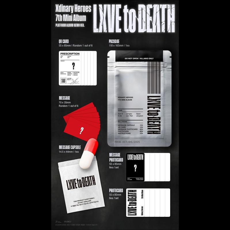 [Przed Sprzedaż] (Platforma wer.) Xdinary Heroes - LXVE to DEATH 7. Mini Album + Darmowy Prezent