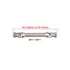 Stainless Steel Universal Joint Drive Shaft for 1/10 RC Crawler SCX10 III Capra TRX4 TRX6 D90 VS4-10 CC01 CFX Element Enduro TF2