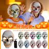 PVC Bílé Lebky Maska Led Maska Halloween Svítící Maska Sváteční Párty Svítící Masky se Studeným Světlem