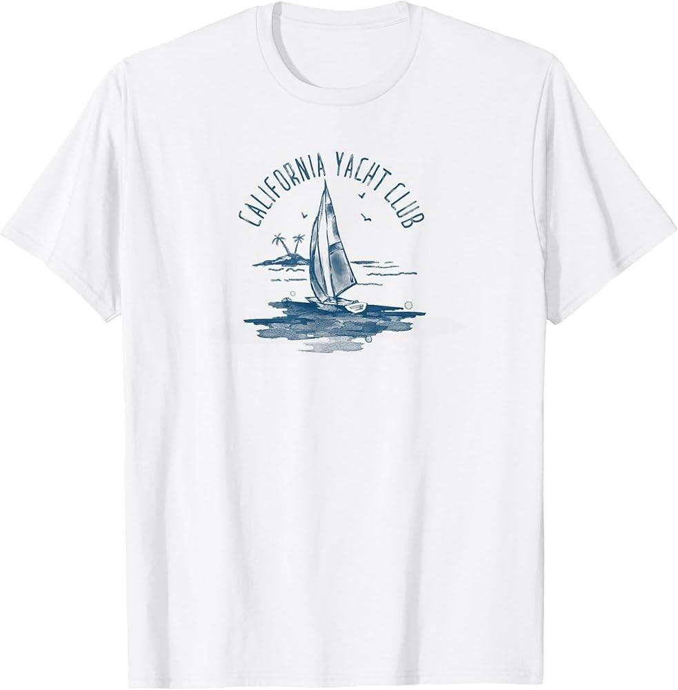 

Trendy California Yacht Club Simple Paint Graphic Logo TShirt Unisex T-Shirt XXL
