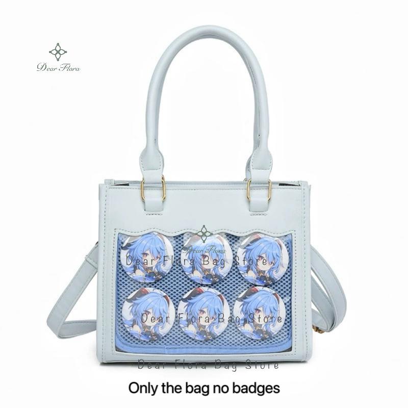 

Y2K Sweet Girl Transparent Crossbody Bags Women s Fashion Ita Bag Trendy Tote Bag Lolita Shoulder Bag DIY Display Handbag Purses 24x20x10cm