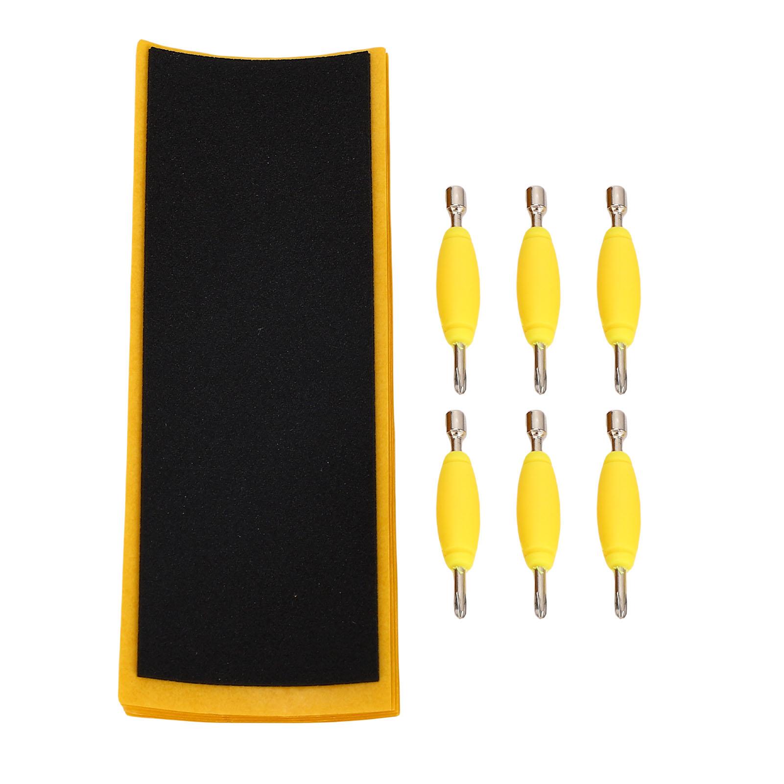 

2 комплекта наклеек на фингерборд и отвертка для пальцев, пена для скейтборда, нескользящие наклейки 38x110 мм